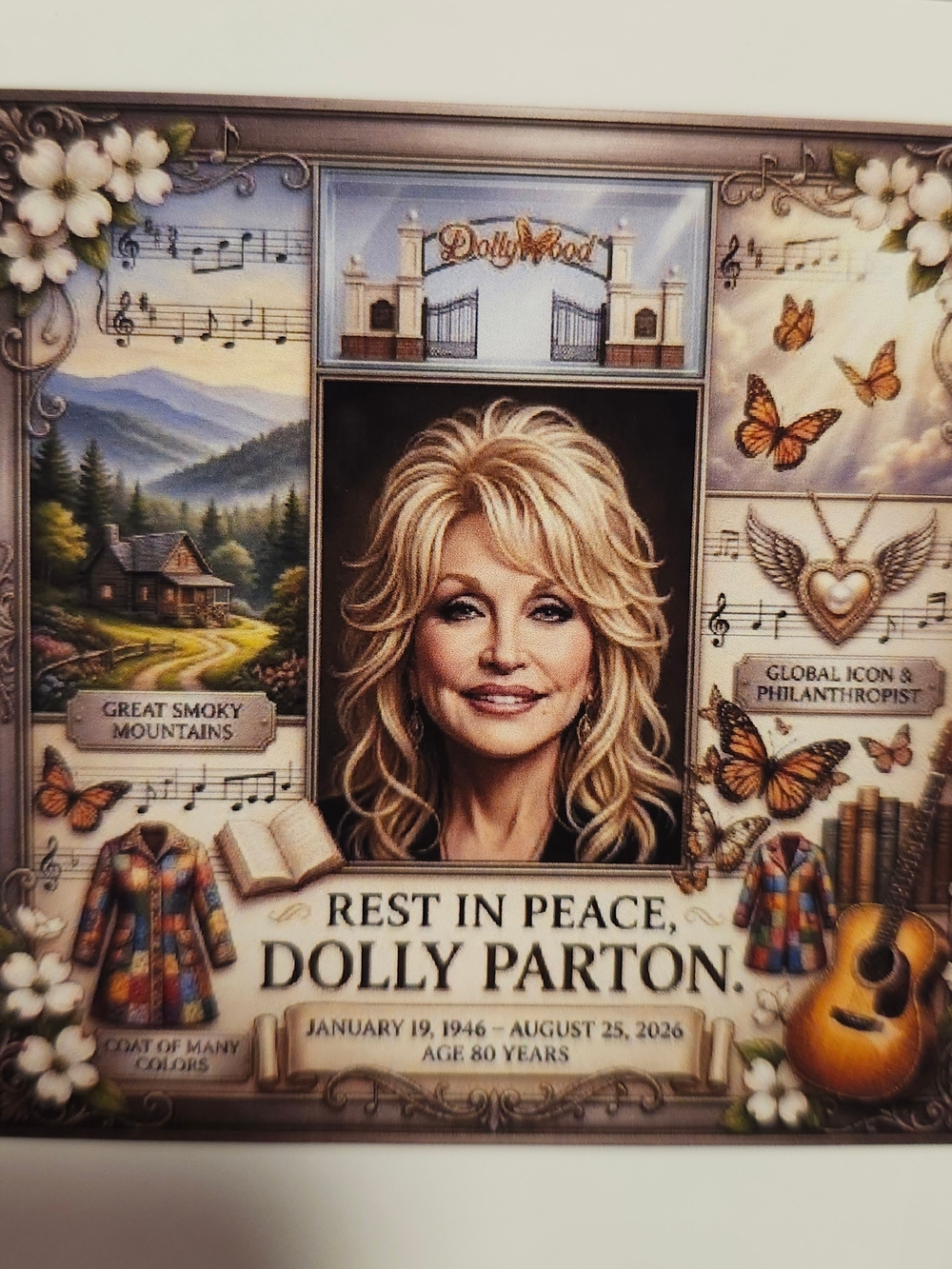 Memorial Magnet - Rest In Peace Tribute